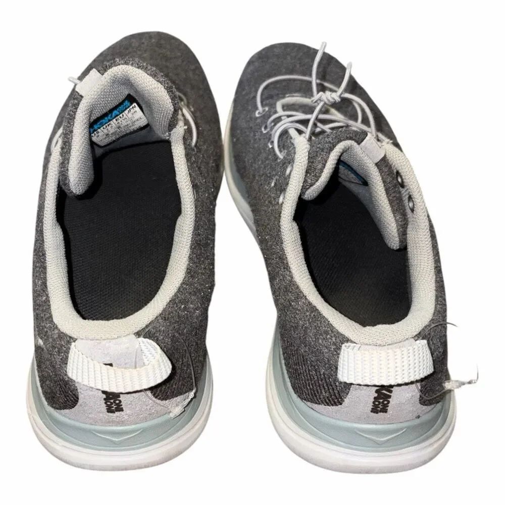 ✨HOKA ONE ONE - HUPANA FLOW WOOL DARK SHADOW SZ 9 SNEAKERS✨ - Picture 6 of 9